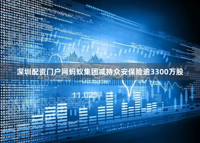 深圳配资门户网蚂蚁集团减持众安保险逾3300万股