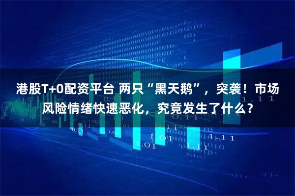 港股T+0配资平台 两只“黑天鹅”，突袭！市场风险情绪快速恶化，究竟发生了什么？