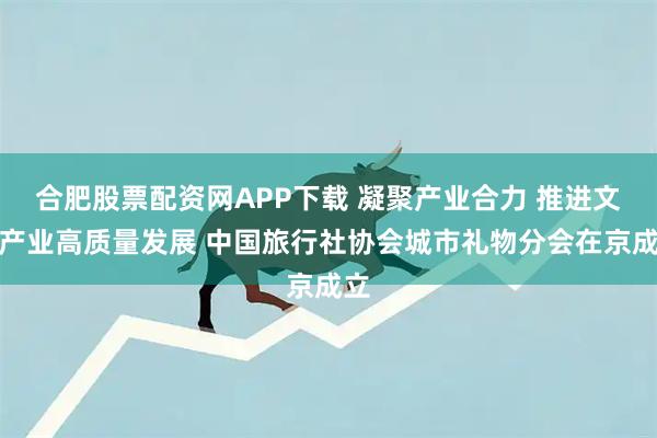 合肥股票配资网APP下载 凝聚产业合力 推进文旅产业高质量发展 中国旅行社协会城市礼物分会在京成立